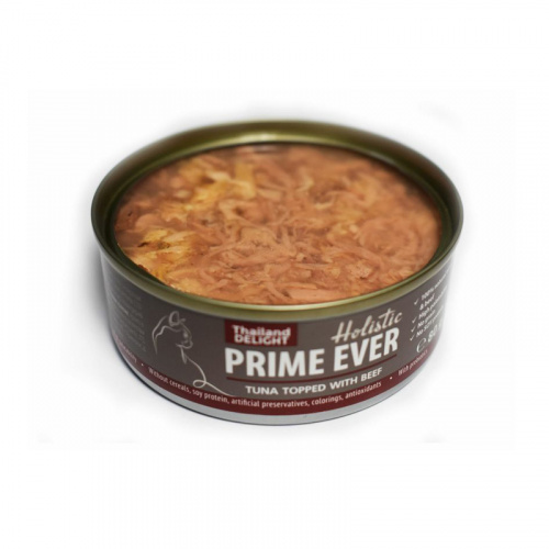 Изображение Prime Ever консервы Тунец с говядиной в желе для кошек 80г от магазина Profzoo фото 2