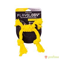 Изображение Playology игр. Сенсорный канат Puppy Sensory Rope для щенков с ароматом курицы желтый от магазина Profzoo