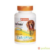Изображение Витамины UNITABS CalciPlus с Q10 c кальцием,фосфором и витамином D для собак 100 таб. от магазина Profzoo