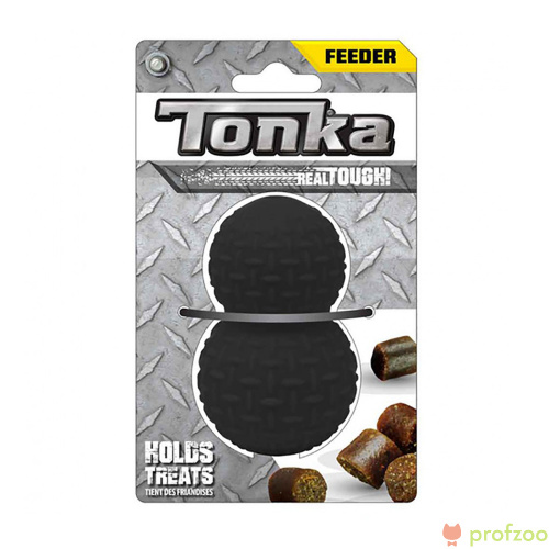 Изображение Игрушка-дозатор для лакомств рифленый 8мм черный 8,9мм Tonka от магазина Profzoo