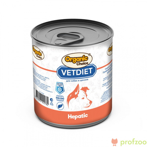 Изображение Organic Сhoice VET консервы Hepatic профилактика болезней печени для собак 340г от магазина Profzoo