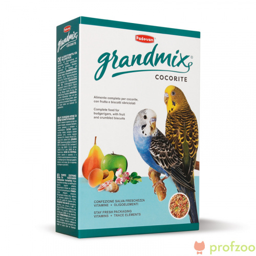 Падован Грандмикс корм для волнистых попугаев 1кг 