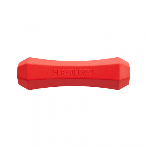 Изображение Playology игр. Жевательная палочка Squeaky Chew Stick с ароматом говядины средняя красная для собак от магазина Profzoo фото 5