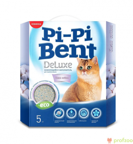 Изображение Pi-Pi-Bent 5кг DeLuxe Clean Cotton от магазина Profzoo