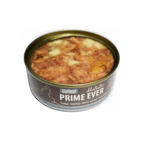 Изображение Prime Ever консервы Тунец с азиатским сибасом в желе для кошек 80г от магазина Profzoo фото 2