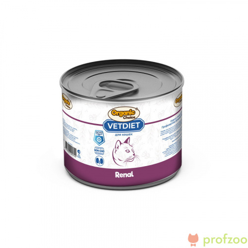 Изображение Organic Сhoice VET консервы Renal профилактика болезней почек для кошек 240г от магазина Profzoo