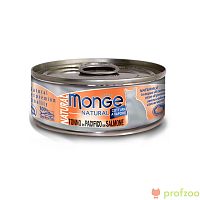 Изображение Monge Cat Natural консервы Тихоокеанский тунец с лососем для кошек 80г от магазина Profzoo
