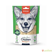 Изображение Wanpy Dog Сублимированное лакомство "Куриная грудка" для собак 40г от магазина Profzoo