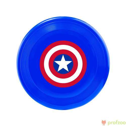 Изображение Игрушка Buckle-Down фрисби "Капитан Америка" мультицвет от магазина Profzoo