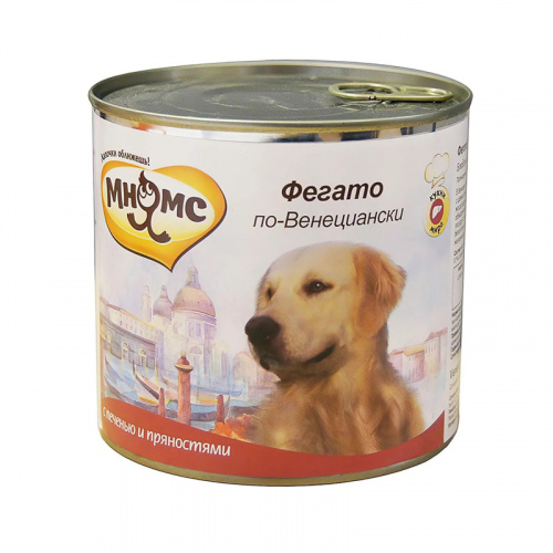 Изображение Мнямс Delicatesse консервы Фегато по-Венециански (телятина с печенью) для собак 400г от магазина Profzoo фото 2