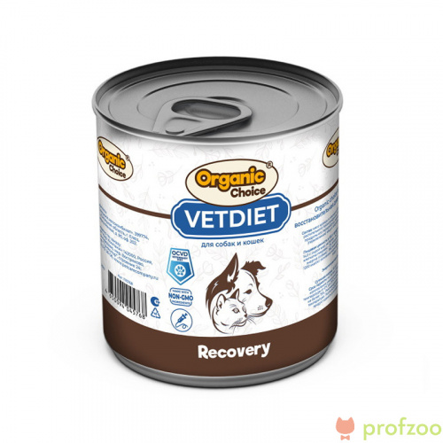 Изображение Organic Сhoice VET консервы Recovery восстановит.диета для кошек и собак 340г от магазина Profzoo