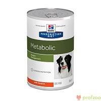 Изображение Хиллс Диета Metabolic Курица консервы для коррекции веса для собак 370г от магазина Profzoo