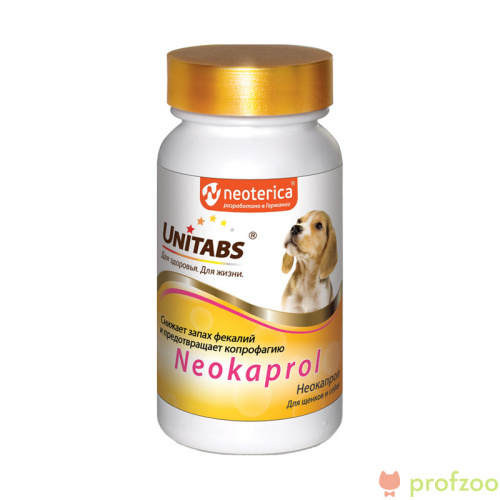 Изображение Витамины UNITABS Neokaprol для собак и щенков 100 таб. от магазина Profzoo
