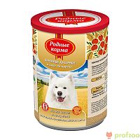 Изображение Родные корма консервы 970г Куриные кусочки в соусе по-курски для собак от магазина Profzoo