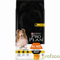 Изображение Проплан Лайт Курица с рисом для взрослых собак 14кг от магазина Profzoo