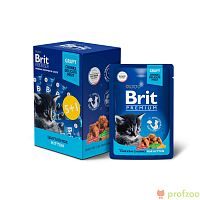 Изображение Brit Premium паучи 5+1 Цыпленок в соусе для котят 85г от магазина Profzoo