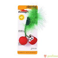 Изображение Petstages игрушка Dental Вишни с кошачьей мятой 7см для кошек от магазина Profzoo