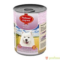 Изображение Родные корма консервы 970г Курочка по-елецки для собак от магазина Profzoo