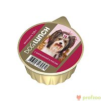 Изображение Дог Ланч консервы крем-суфле Баранина и рис для собак 125г от магазина Profzoo