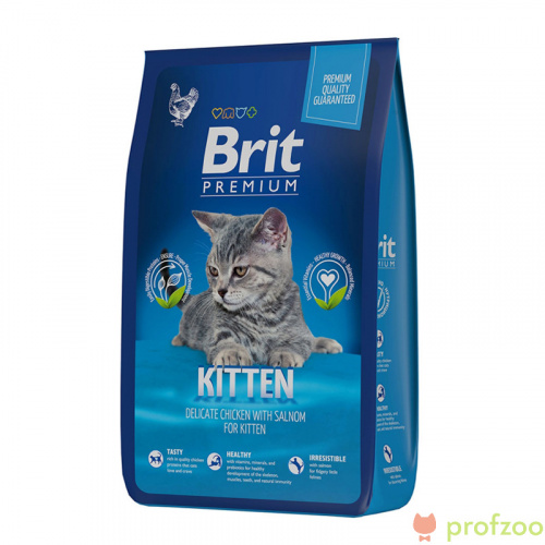 Изображение Brit Premium Cat Kitten Курица для котят 2кг от магазина Profzoo