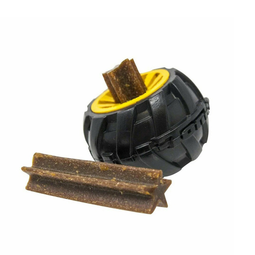 Изображение Игрушка-дозатор для лакомств "Мега" желтый/черный 6,4см Tonka от магазина Profzoo фото 3