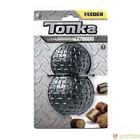 Изображение Игрушка-дозатор для лакомств рифленый 10мм черный 12,7см Tonka от магазина Profzoo