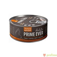 Изображение Prime Ever консервы Тунец с цыпленком в желе для кошек 80г от магазина Profzoo