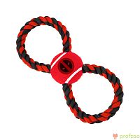 Изображение Игрушка Buckle-Down "Дэдпул" красный мячик на веревке  от магазина Profzoo