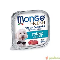 Изображение Monge Dog Fresh консервы Тунец для собак 100г от магазина Profzoo