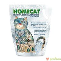 Изображение HOMECAT 3,8л Морозная свежесть силикагель от магазина Profzoo