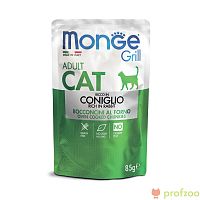 Monge Cat Grill пауч Итальянский кролик для кошек 85г