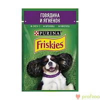 Фрискис пауч 85г Говядина+ягненок для собак