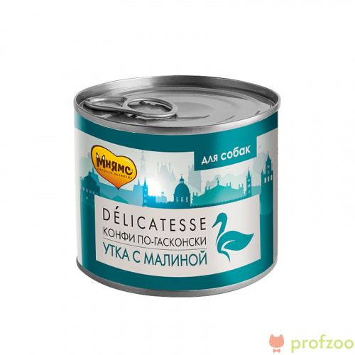 Изображение Мнямс Delicatesse консервы Конфи по-Гасконски (утка с малиной) для собак 200г от магазина Profzoo