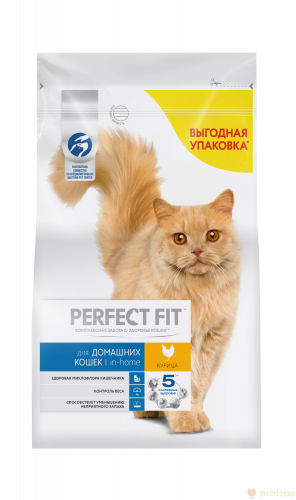 Изображение Perfect Fit Курица для домашних кошек 2,5кг от магазина Profzoo