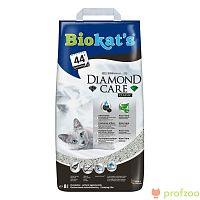 Biokat's Diamond Care Classic комкующийся с активир.углем 8л