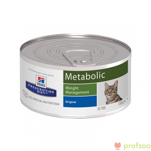 Хиллс Диета Metabolic консервы для кошек 156г