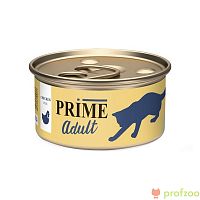Изображение Prime adult консервы Курица паштет для кошек 75г от магазина Profzoo