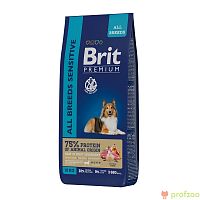 Изображение Brit Premium Dog Sensitive Ягненок для собак с чувствительным пищеварением 15кг от магазина Profzoo