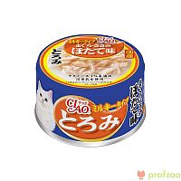 Изображение INABA ТОРОМИ консервы 80г Филе кур+тунец,гребешок в слив.бульоне для кошек от магазина Profzoo