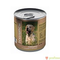 Изображение Дог Ланч консервы Говядина, сердце и печень в желе для собак 750г от магазина Profzoo