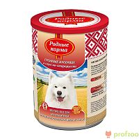 Изображение Родные корма консервы 970г Гусиные кусочки в соусе по-старорусси для собак от магазина Profzoo