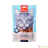 Изображение Wanpy Cat "Сердечки" из курицы с треской для кошек 80г  от магазина Profzoo