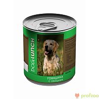 Изображение Дог Ланч консервы Говядина с овощами в желе для собак 750г от магазина Profzoo