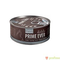 Изображение Prime Ever консервы Тунец с азиатским сибасом в желе для кошек 80г от магазина Profzoo