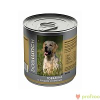 Изображение Дог Ланч консервы Говядина, рубец и печень в желе для собак 750г от магазина Profzoo
