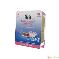 Изображение Brit Premium консервы 100г Воздушный паштет Кролик для стерилизованных кошек от магазина Profzoo