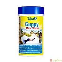 Тетра Guppy Mini 12г (мини хлопья) корм для живородящих рыб