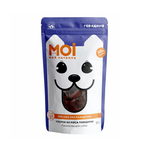 Изображение MOI лакомство Узелок из мяса говядины для собак 85г от магазина Profzoo