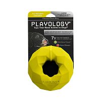 Изображение Playology игр. Жеват.кольцо-многогранник Channel Chew Ring с ароматом курицы желтое для собак от магазина Profzoo