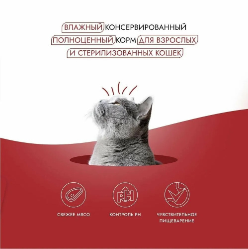 Изображение Best Dinner Holistic консервы 75г Курица с клюквой филе в желе для взрослых и стерилиз.кошек от магазина Profzoo фото 3